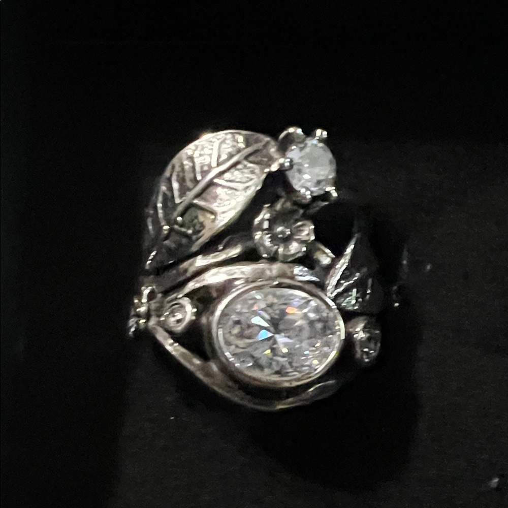 Sterling Silver Leaf Ring